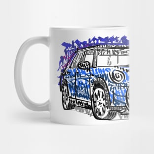 Mini Cooper caligro Mug